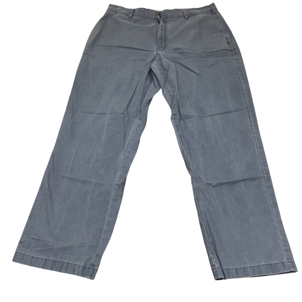 L.L. Bean‎ Chino Pants Mens 38 Slate Blue Natural Fit Cotton